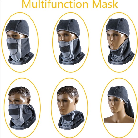 vicnunu Balaclava Ski Mask Winter Windproof Warm Mask Thermal Fleece - Picture 10 of 13
